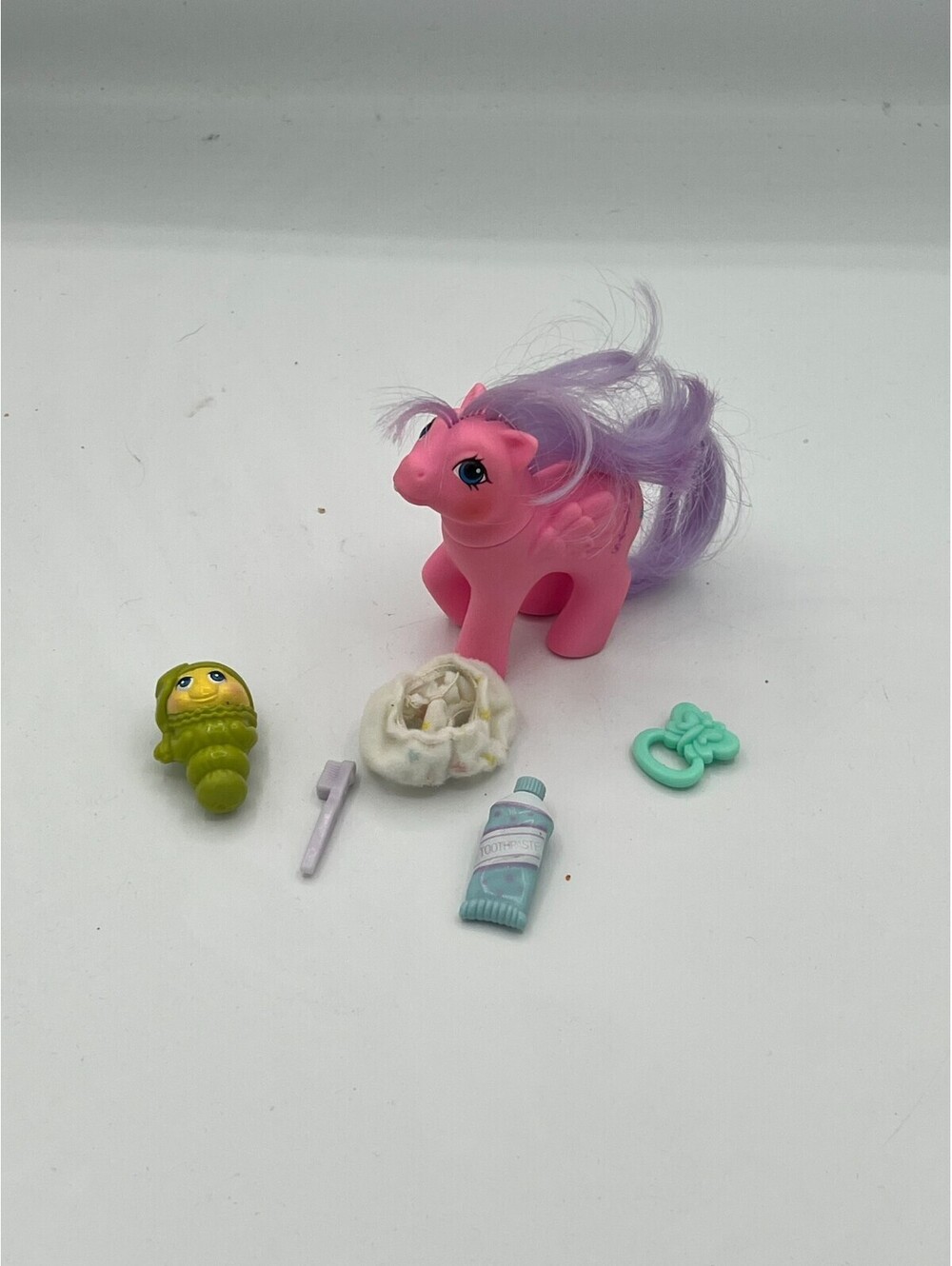 VINTAGE G1 My Little Pony BABY NORTH STAR + Accessories 1987 First Tooth